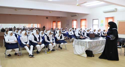 OHRC Presents about Human Rights in Al Qurm Basic Education School for Girls