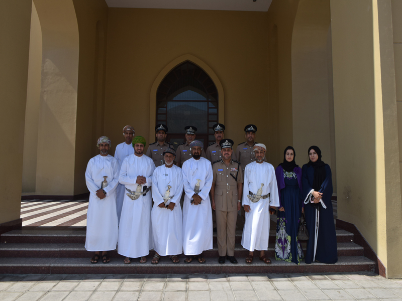 OHRC Representatives visit to the police headquarters of Musandam Governorate