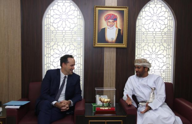 The Secretary General of the Oman Human Rights Commission meets with the Political Officer of the Embassy of the United States of America