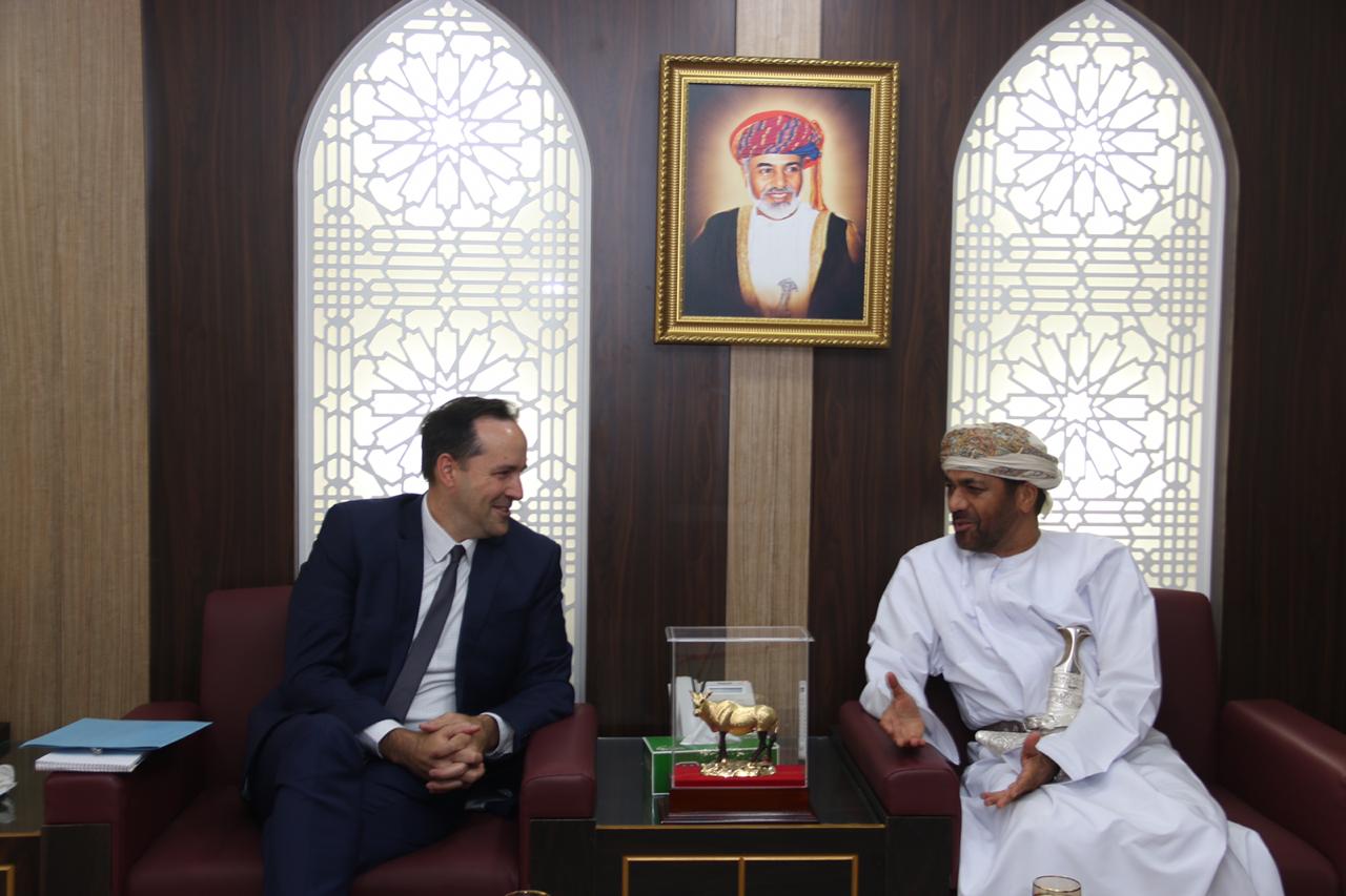 The Secretary General of the Oman Human Rights Commission meets with the Political Officer of the Embassy of the United States of America