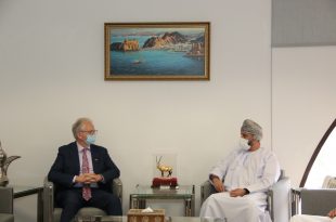 The Chairman of the Oman Human Rights Commission receives the German Ambassador