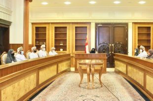 Minster of Social Development meet with a group of the Oman Human Rights Commission (OHRC) members, its Secretary General, and some of the Commission’ officials