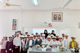 The Oman Human Rights Commission (OHRC) presents a lecture to the students of Al Waha Basic Education School